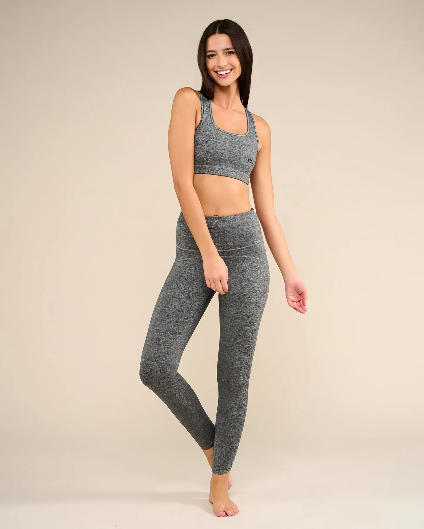 Brassière de yoga gris chiné AJNA - Image 5