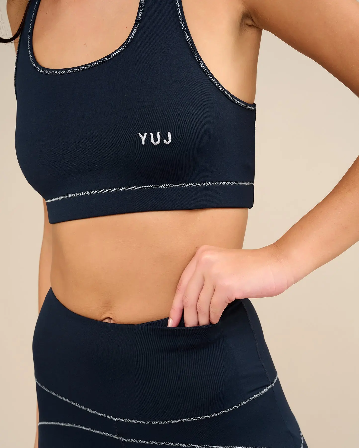 Brassière de yoga navy ANAHATA - Image 3