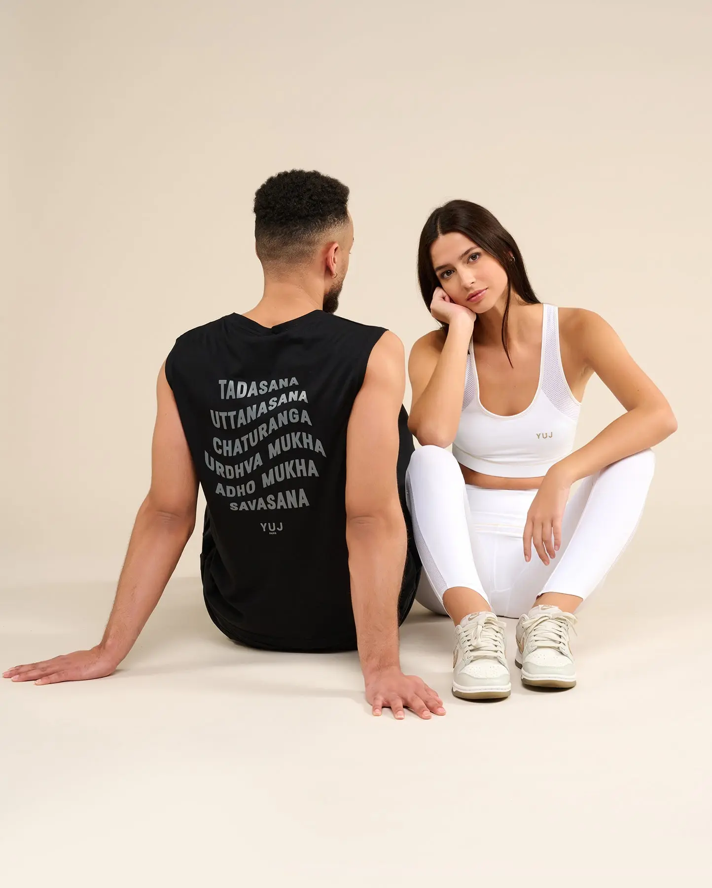 Débardeur de yoga en coton noir pour homme YOGI - Image 5