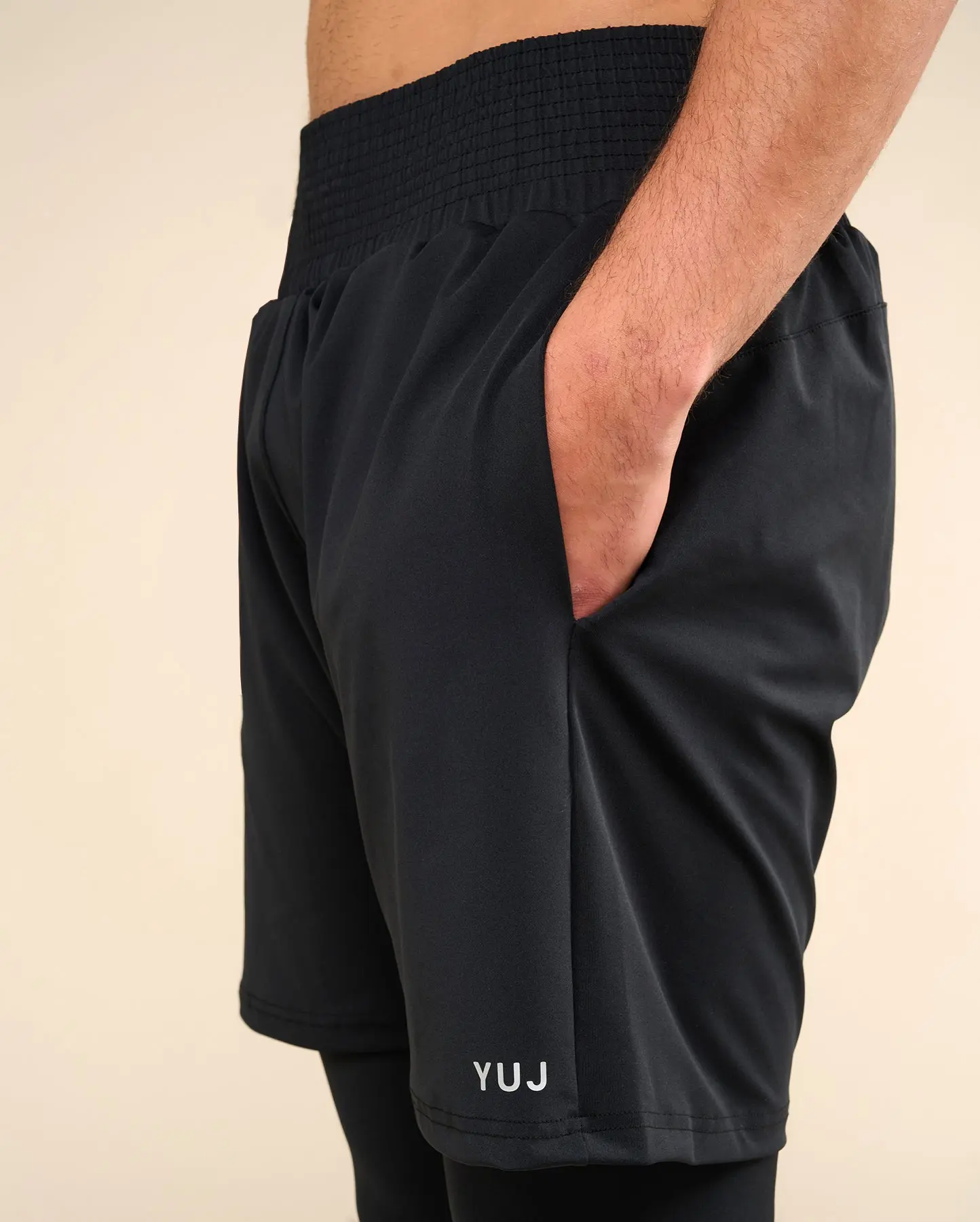 Legging de yoga avec short intégré pour homme - Image 3