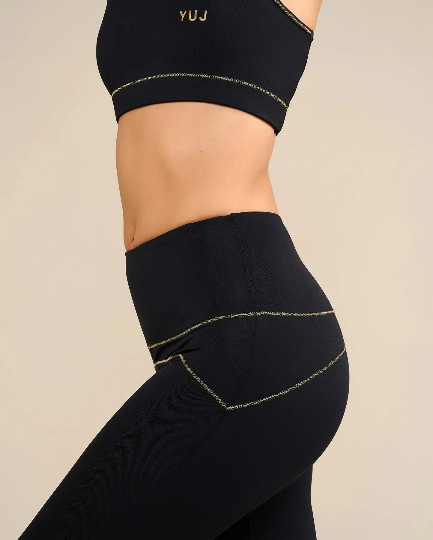 Legging de yoga noir/gold MULADHARA - Image 3