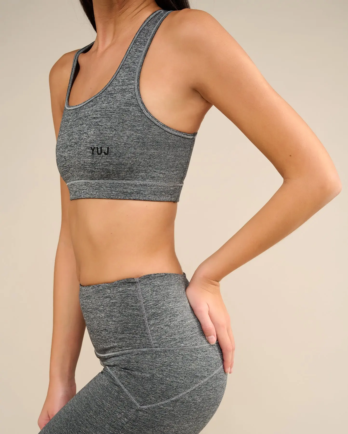 Legging de yoga gris chiné MANIPURA - Image 3