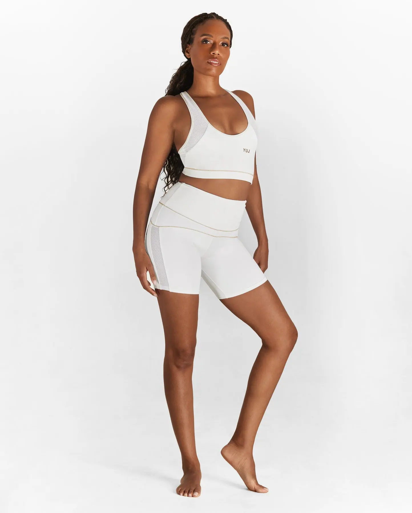 Short de yoga blanc LIGHT - Image 4