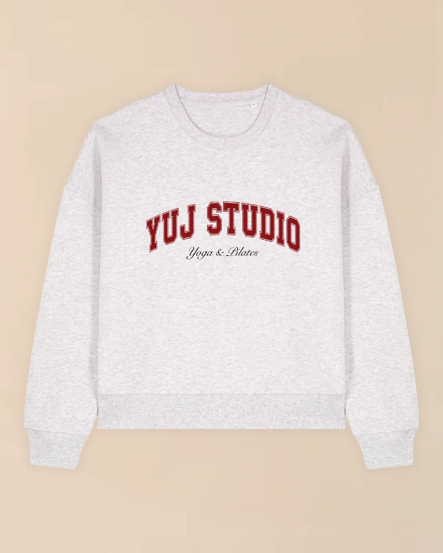 Sweat unisexe gris chiné UNIVERSITY - Image 3