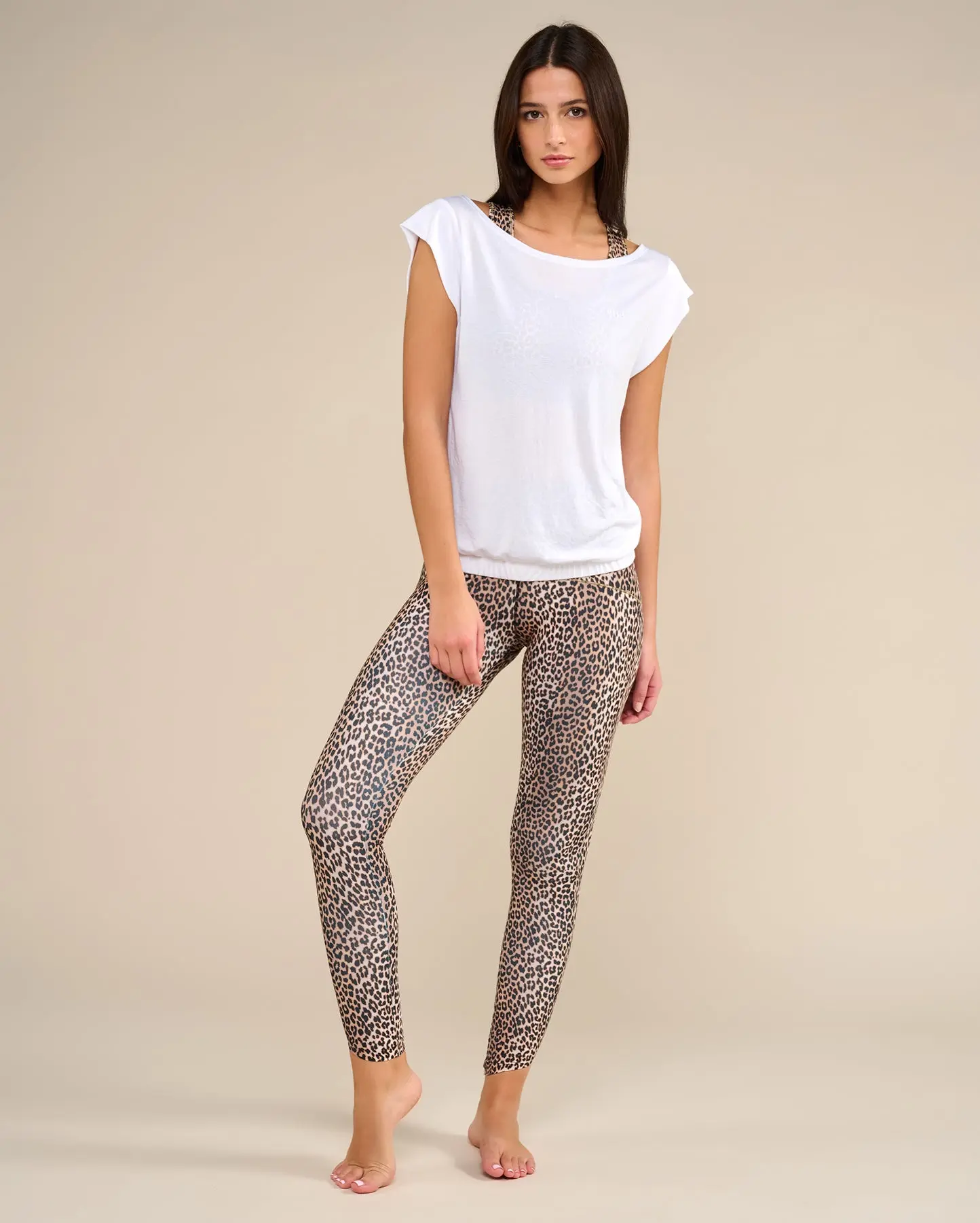 T-shirt de yoga blanc SOFTEE - Image 4