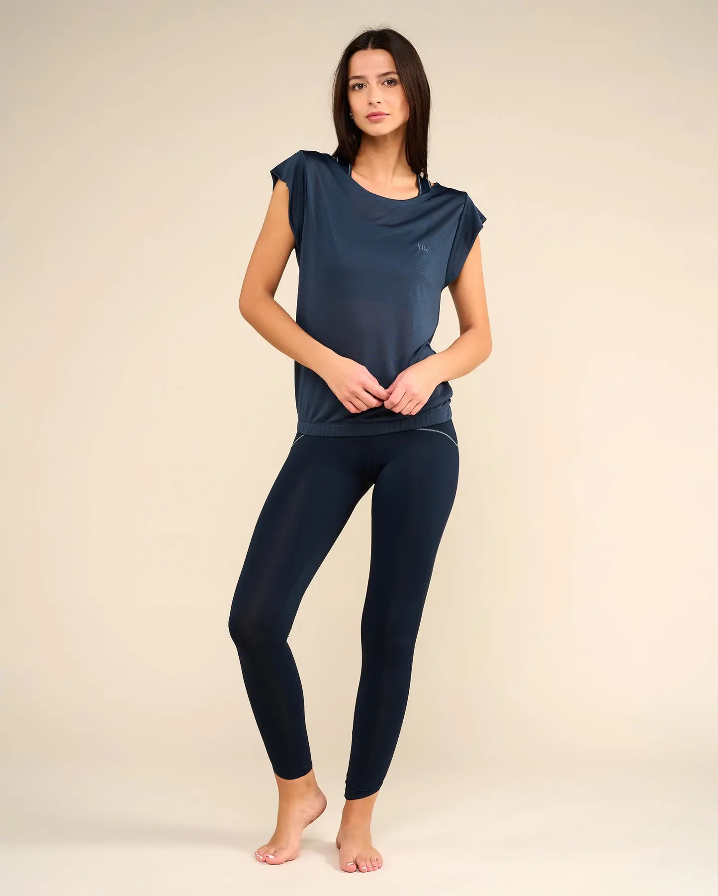 T-shirt de yoga ash blue SOFTEE - Image 3